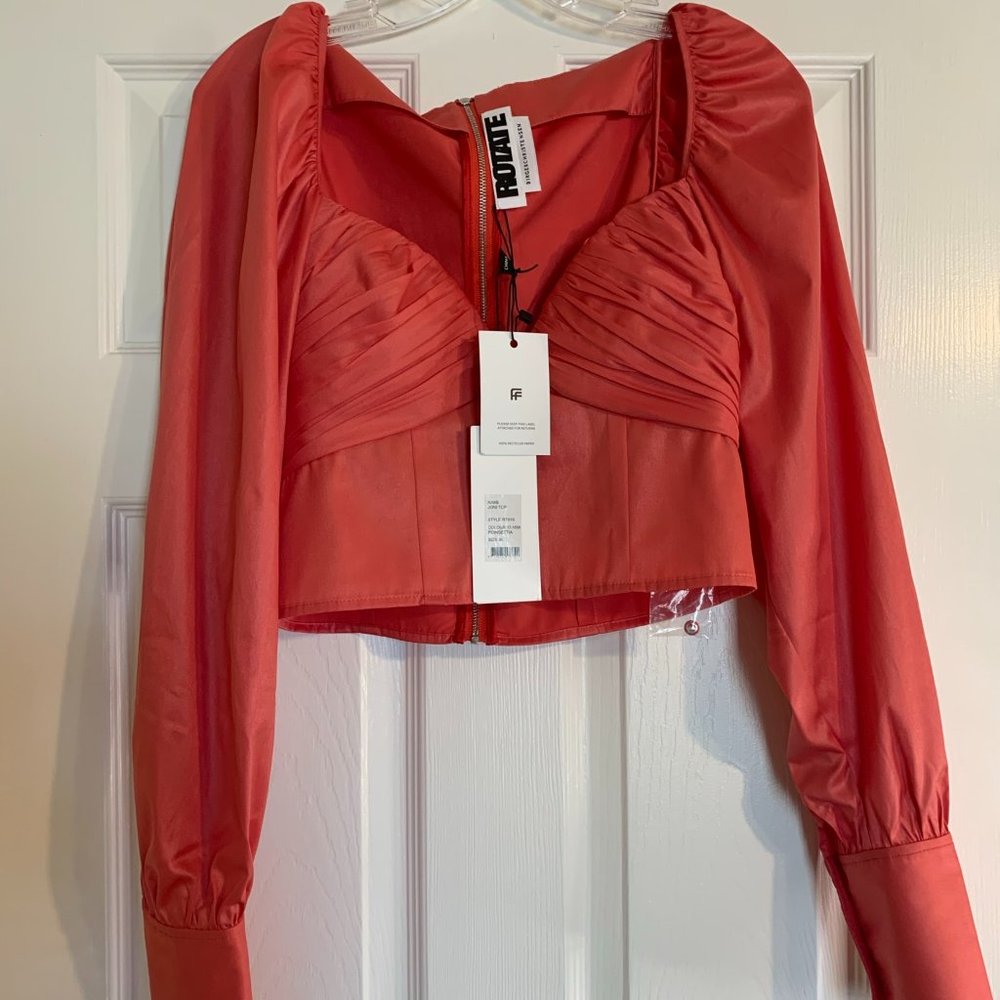 ROTATE BIRGER CHRISTENSEN Joni Sweetheart Crop Top